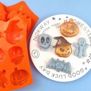 Moule à gâteau en silicone personnalisé avec logo, forme chauve-souris et fantôme pour Halloween, moules à bougies, moules pour la fabrication de savon OEM/ODM - Product Image 1
