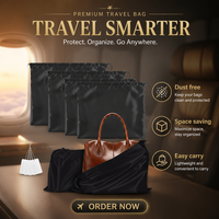 Housse de protection en satin doux avec cordon de serrage pour sacs à main féminins – Sac de rangement et pochette anti-poussière pour emballage de protection