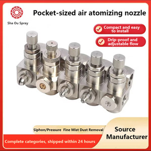Roestvrijstalen luchtverstuiver in zakformaat Anti-druppel waaiervormige sproeikop Verstelbaar voor bevochtiging en stofverwijdering - Product Image 2