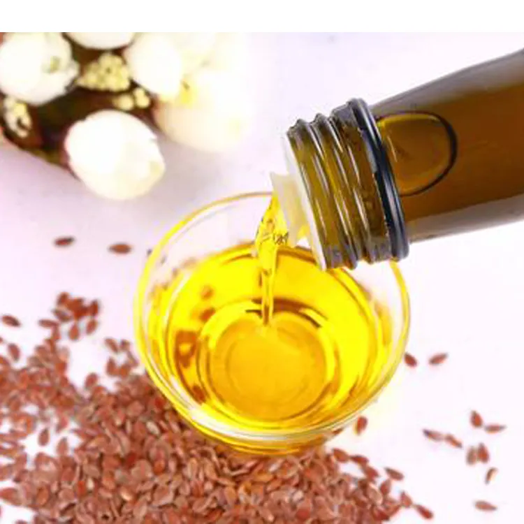 Olio di semi di Lin pressa a freddo con olio di Omega3 per cucinare alimenti naturali e Softgels olio di semi di lino
