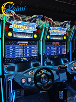 Bateau de Course Dynamique et Réaliste en Métal, Machine de Jeu d'Arcade à Monnayeur à Grande Vitesse avec Lumières Clignotantes pour Enfants et Adultes (Version Anglaise)