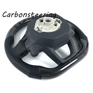 Accesorios para SEAT, Volante de Coche Personalizado de Fibra de Carbono para SEAT Leon MK4 <span class=keywords><strong>CUPRA</strong></span> Leon Sportstourer <span class=keywords><strong>Formentor</strong></span> VZ, Estilo D-Shape - Product Image 6