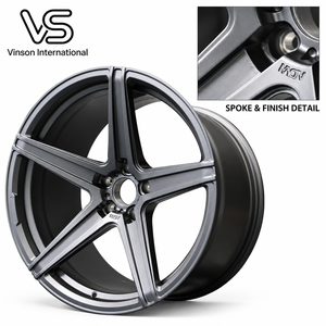 ล้ออัลลอยด์ฟอร์จโมโนบล็อกขนาด 18 นิ้ว สีเทา แบบกำหนดเอง ขายส่ง - Product Image 5