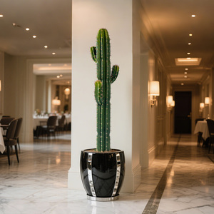 Grandes plantes de <span class=keywords><strong>cactus</strong></span> tropicaux artificiels de luxe paysage décoratif d'intérieur à haute assurance pour salon extérieur en PU - Product Image 1