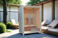Sauna Infrarroja de Espectro Completo SS-300R, Tecnología de Calefacción Avanzada, Madera de Pino y Hemlock, para Sala de Estar, Dormitorio, Villa, Parque, Panel de Control, Vapor
