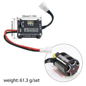 Moteur <span class=keywords><strong>brushless</strong></span> Outrunner HawkSpeed 1212 3500KV et combo ESC 25A en matériau composite pour RC Crawler 1/18 FCX18 1/24 SCX24 FCX24 FMS - Product Image 6