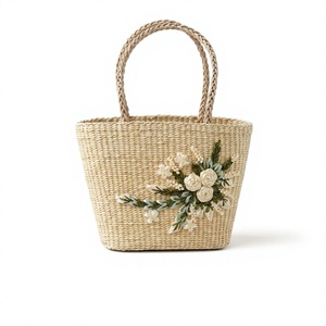Bolso Bandolera de Paja Estilo Bohemio Catarina de 99 GOLD DATA, Diseño Vintage con Cierre, Ecológico, Mini Bolso de Mujer de 500 ml - Product Image 1