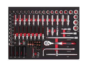 145個EVAフォーム1/4 "3/8" <span class=keywords><strong>DR</strong></span>.ソケット販売製品ラチェットレンチハンドツールソケットレンチスパナまたはセットメカニックツールセット - Product Image 3