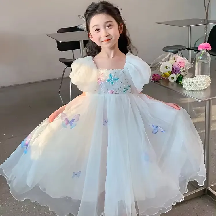 Robe de fée papillon pour fille Robe d'été pour petite fille hôte de piano Pengpeng dres