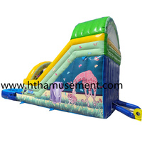 Vente flash : Toboggan gonflable en PVC durable 0,55 mm, toboggan aquatique amusant pour l'extérieur/l'intérieur, pour piscine