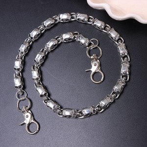 Chaîne de taille squelette en alliage de zinc à double anneau, style hip-hop, pour jeans et usage quotidien - Product Image 2