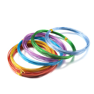 Fil d'aluminium coloré rond plaqué de 0,6 à 3 mm pour kit de fournitures de fabrication de bijoux DIY - Product Image 3