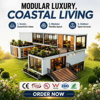 Casa Contenedor Modular Prefabricada de Ensamblaje Rápido, Casa Contenedor Plegable, Oficina Móvil Expandible, Casa de Campaña para Obras de Construcción