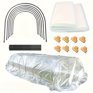 Arceaux de <span class=keywords><strong>serre</strong></span> tunnel de jardin, tunnel en film PE pour plantation extérieure, serres pour jardin extérieur - Product Image 1
