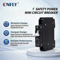 CNFLY/CBI Miniature Circuit Breaker QA-1(13) AC MCB 1P 15A 3KA Kapasitas Pemutusan 240/415V Bakelite Bersertifikasi CE untuk AC