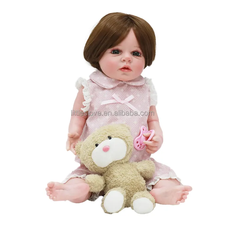 Muñeca Reborn De 20 pulgadas para niños pequeños, muñeco De bebé realista