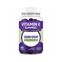 Gummies de Vitamine E OEM – Antioxydant Naturel pour la Santé de la Peau, Soutien Immunitaire, Force des Cheveux et des Ongles, Défense Anti-Âge – Complément Bien-être pour Adultes