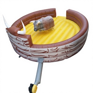 Toro mecánico inflable de calidad comercial para juegos al aire libre, juego de rodeo. - Product Image 1