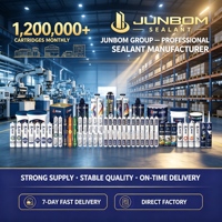 JUNBOM 6300 Perekat Silikon Premium Tahan Suhu Tinggi Untuk Elektronik Peralatan Listrik Penyegelan Elastis Daya Rekat Kuat Pemasok OEM