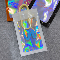 Sacs d'emballage personnalisés refermables avec fermeture à glissière pour fenêtre avant transparente Sacs en mylar avec fenêtre transparente