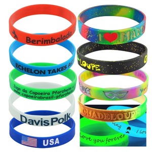 Custom Rubber Wristband Diy Bracelet Set Rubber Bracelet Luminous Glowing Glow Silicone Bracelet