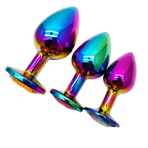 Fabrik lieferant Neuankömmling Rainbow Butt Plug <span class=keywords><strong>Anal</strong></span> Sexspielzeug für Erwachsene - Product Image 3