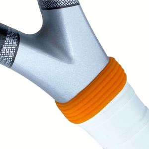 Anneau de fixation en silicone élastique multicolore pour poignée de raquette, joint en caoutchouc pour accessoires de manche de raquette de badminton, tennis et pickleball - Product Image 3