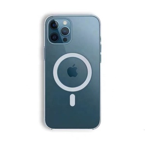 Étui de protection transparent en acrylique antichoc magnétique pour téléphone portable pour <span class=keywords><strong>iPhone</strong></span> <span class=keywords><strong>13</strong></span> 12 14 Pro Max, étui de charge sans fil - Product Image 2