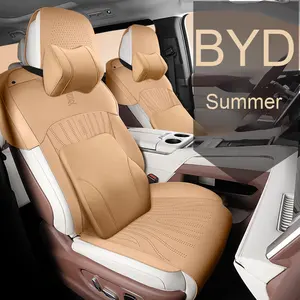 2025 BYD housse de siège en cuir Ultra-mince coussin de selle universel respirant pour toutes les saisons été <span class=keywords><strong>demi</strong></span>-couverture pour siège de voiture BYD - Product Image 3