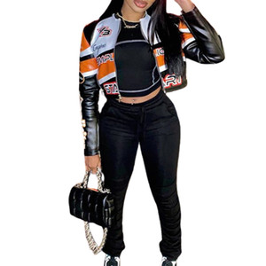 K210-new à la mode automne mode 2023 printemps motard veste en cuir pour femmes veste de moto - Product Image 5