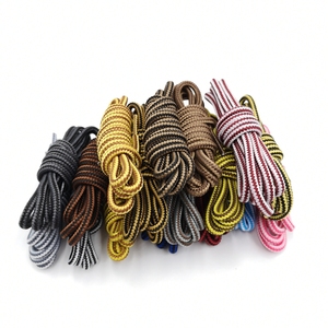 Endoto 2 paires de <span class=keywords><strong>lacets</strong></span> de <span class=keywords><strong>chaussures</strong></span> Maoyuan de 4 mm pour le travail, la <span class=keywords><strong>randonnée</strong></span>, la chasse, <span class=keywords><strong>lacets</strong></span> ronds de remplacement, sans matériau spécial, fabriqués en Chine - Product Image 1