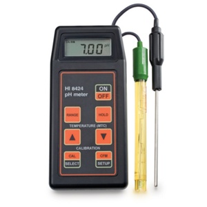 เครื่องวัดค่า pH/mV แบบพกพา Veidt Lab สำหรับ Hanna HI8424 ไมโครคอมพิวเตอร์ วัดค่าความเป็นกรด-ด่าง ORP-อุณหภูมิ .C ความแม่นยำสูง วัดค่า pH ได้อย่างแม่นยำ - Product Image 3