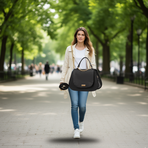 Borsa a Tracolla Fana Gisela Rosa in Pelle PU con Cerniera Impermeabile e Catena Decorativa per Uso Quotidiano - Product Image 2