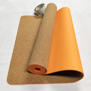 Esterilla de corcho TPE para Yoga para niños y niñas, esterilla deportiva individual acolchada para el hogar, esterilla de meditación para Yoga y baile