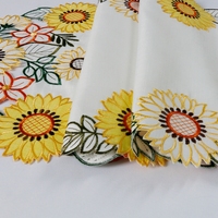 Pivots — broderie de couleur de tournesol, style rustique, décoration pour mariage, chemin de table, princesse, été