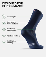 Calcetines de Ciclismo, Calcetines de Ciclismo de Secado Rápido y Acolchados, Comodidad de Secado Rápido y Acolchados para Ciclismo de Carretera, MTB y Gravel, Unisex