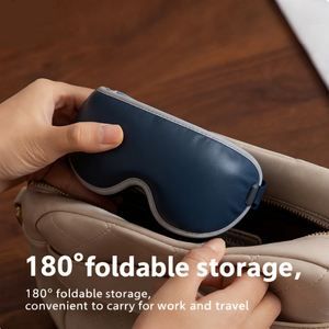 Occhiali Massaggianti Pieghevoli in PU <span class=keywords><strong>per</strong></span> Occhi, Massaggiatore Oculare con Compressione Termica e Vibrazione, 7 Modalità, Elettrico Ricaricabile USB, Supporto <span class=keywords><strong>per</strong></span> il Sonno - Product Image 5