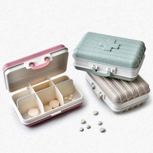 New Eco-Friendly 6 Compartments Organizer Plastic <b>Suitcase</b> Custom Pill <b>Box</b> - Product Image 4