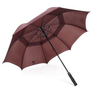 Extra <b>Large</b> Windproof Golf <b>Umbrella</b> - Automatic Open Double Canopy Vented Oversized Design for Maximum Rain and Wind Protection - Product Image 3