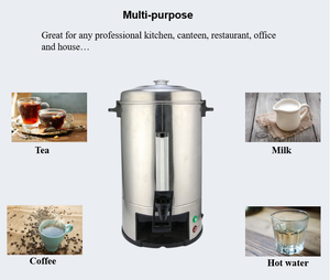 Percolador de café comercial de acero inoxidable de 15L, urna de café, 100 tazas, <span class=keywords><strong>cafetera</strong></span> con Control automático de temperatura - Product Image 5