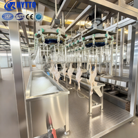 La petite ligne mobile d'abattage de poulet traite 1000 oiseaux/heure ROI facilement rapide pour le nouvel abattoir avec la certification de la CE