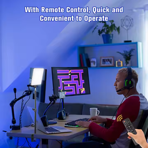 Kit d'éclairage à écran plat LED 24 pouces éclairage de photographie 19 pouces avec trépied réglable à intensité variable pour <span class=keywords><strong>YouTube</strong></span> <span class=keywords><strong>ou</strong></span> <span class=keywords><strong>Tiktok</strong></span> - Product Image 3