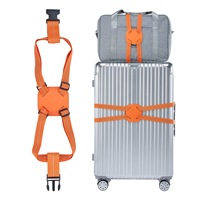 Sortie d'usine Emballage de bagages Sangles fixes Valise réglable Renforcement Ceinture Trolley Case Sangle de bagage