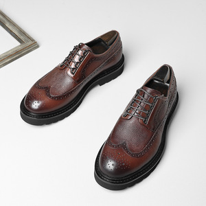 573-34 2025 Newest Men's Formal Genuine Leather Fancy <strong>Platform</strong> Shoes Dress Shoes <strong>Oxfords</strong> - Product Image 4