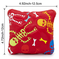 Livraison rapide broderie maillet de Golf couvre-chefs de Golf en cuir Pu Club de Golf couvre femmes carré maillet Putter couverture