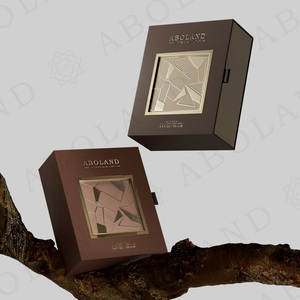 rigid perfume gift box, luxury cosmetic packaging box, gold foil stamping perfume box - Product Image 4