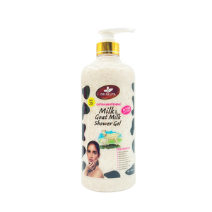 Vente en gros de gel douche blanchissant aux extraits de lait et lait de chèvre nettoyant pour le corps 1100ml pour une peau éclatante (bienvenue OEM/ODM) - Product Image 4