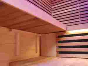 Salle de <span class=keywords><strong>sauna</strong></span> infrarouge à spectre complet combinée de luxe directe d'usine 2-4 personnes <span class=keywords><strong>Sauna</strong></span> sec traditionnel avec panneau - Product Image 5