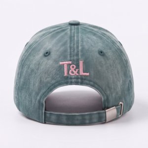 Gorras de Béisbol de Algodón Lavado con Borde Deshilachado y Apliques Personalizados al por Mayor, Fabricante de Gorras de 6 Paneles - Product Image 4
