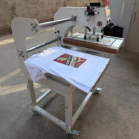 Presse à Chaud Automatique Pneumatique Double 40*60CM pour T-shirts, Plaque Chauffante Professionnelle pour Transfert d'Impression Textile - Prix de Gros